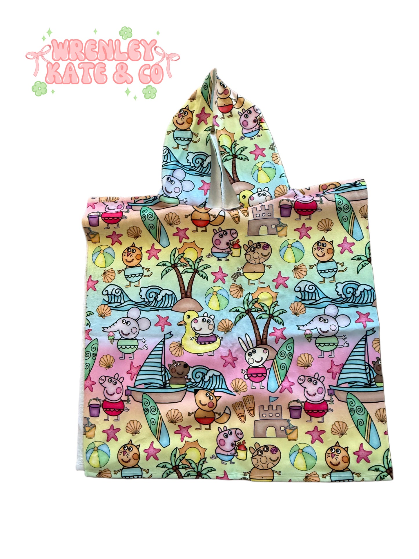 Custom poncho towel