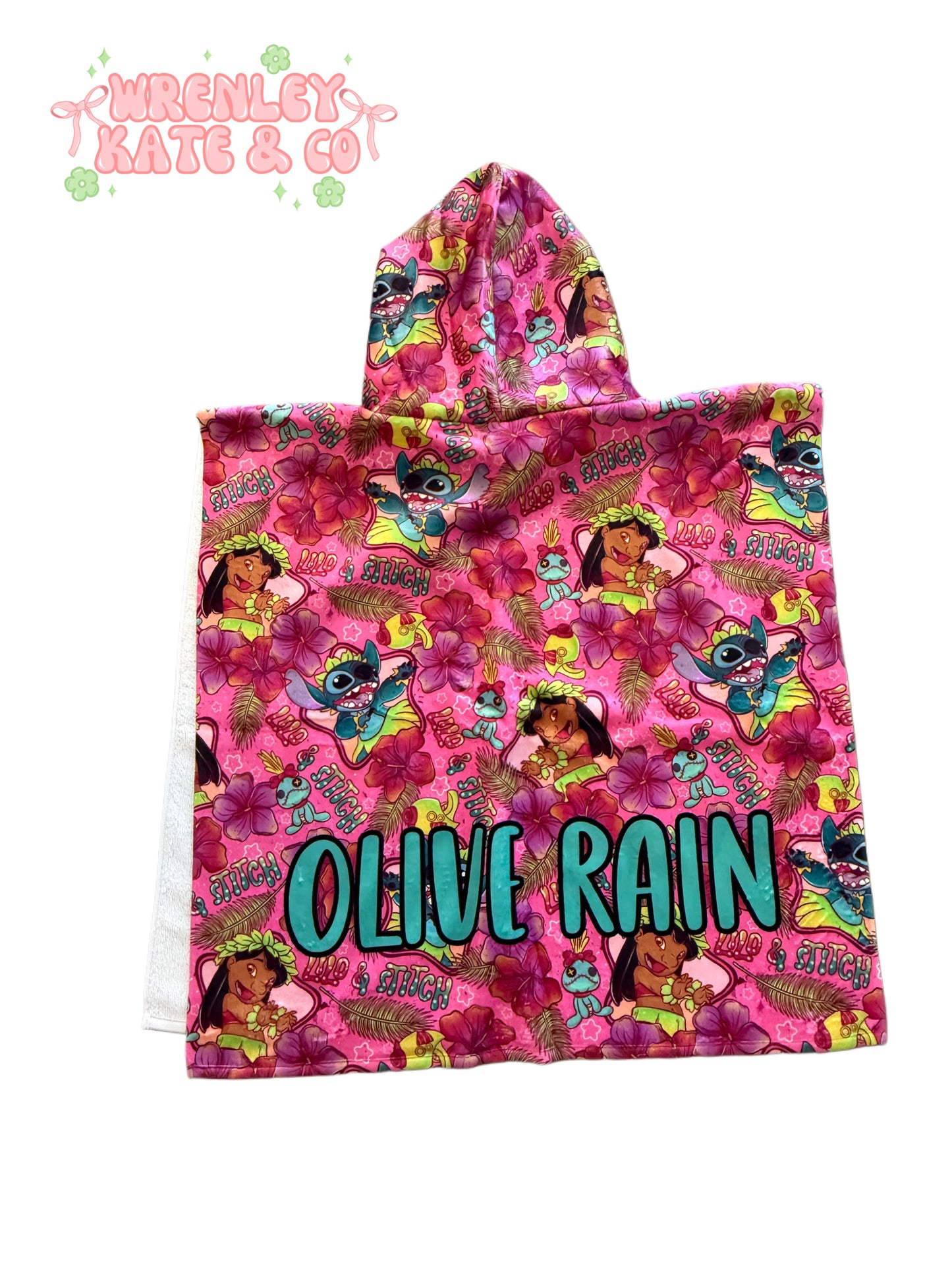 Custom poncho towel