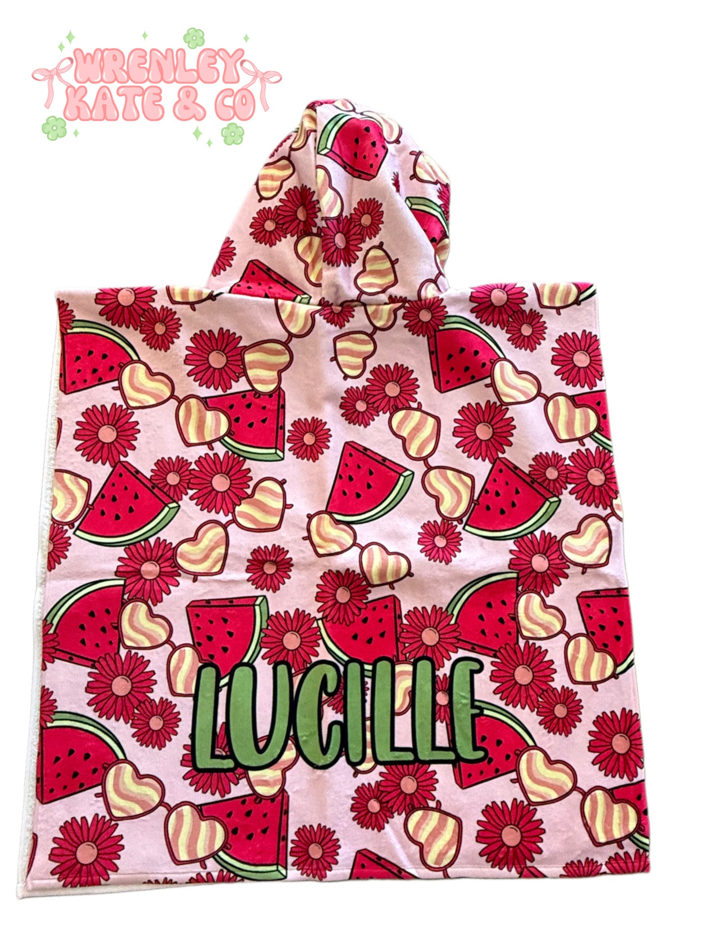 Custom poncho towel