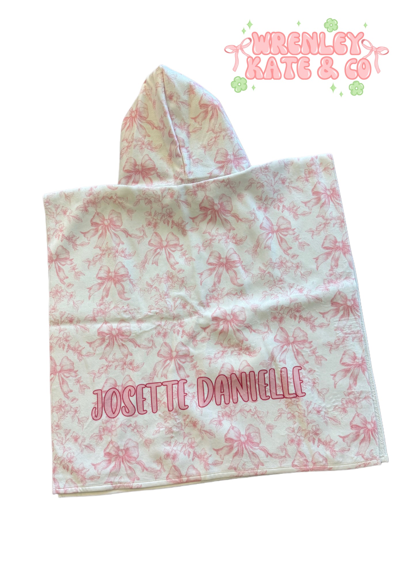 Custom poncho towel