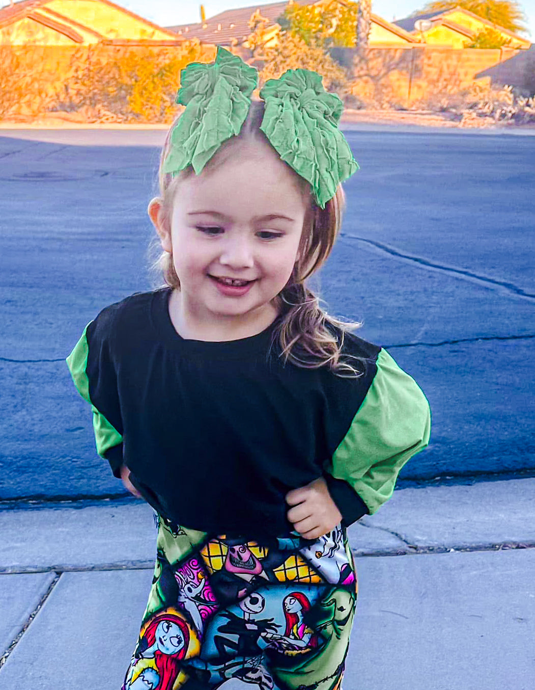 Green ruffles