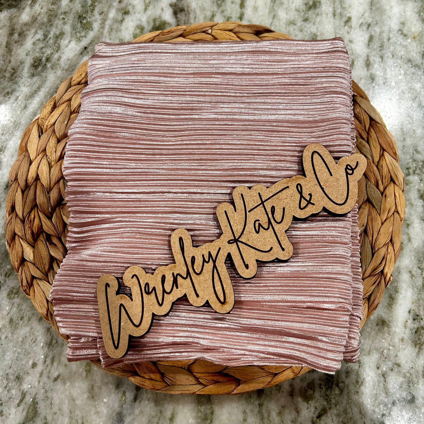 Nude pink pleated