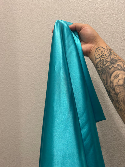 Teal satin